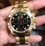 Rolex Watch from  Factory / Daytona Yellow Gold Diamond Watch (904L)